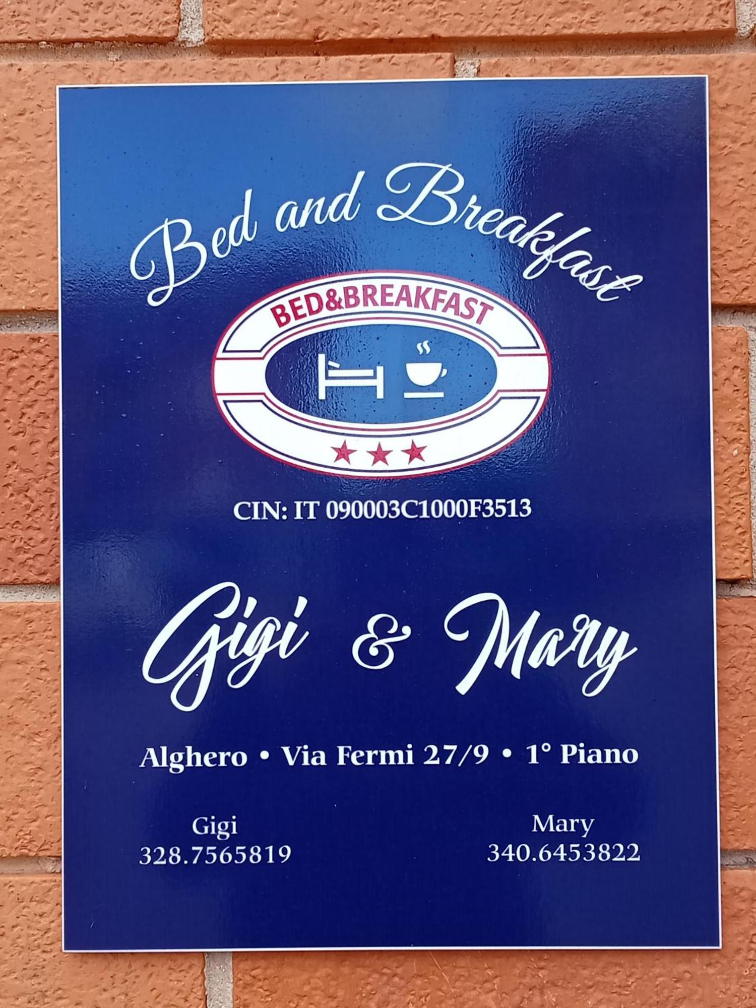 Gigi&Mary Bed & Breakfast Алгеро Екстериор снимка